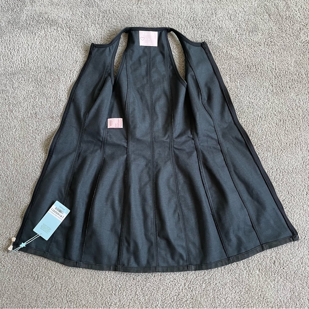 NWT Revice Vixen Dress in color Black Sabbath Zipper Front Mini Dress - Picture 4 of 9